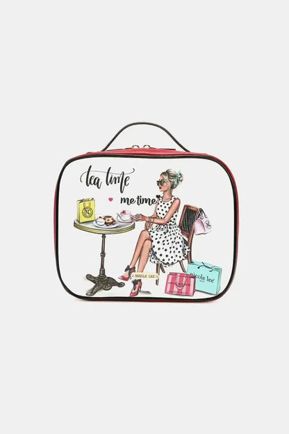 Nicole Lee USA Printed Handbag with Three Pouches - Bad Moms Club
