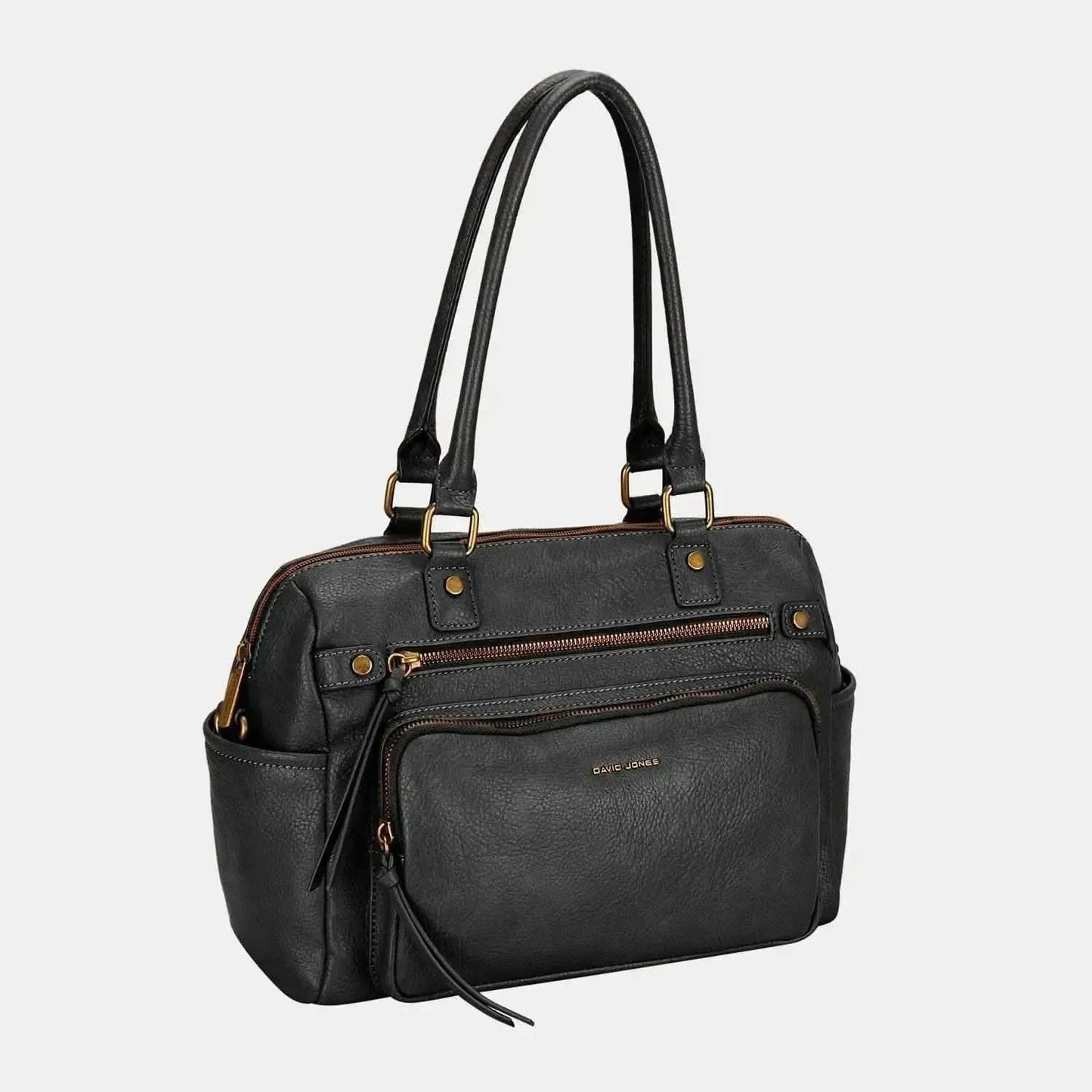 David Jones Zipper PU Leather Handbag - Bad Moms Club