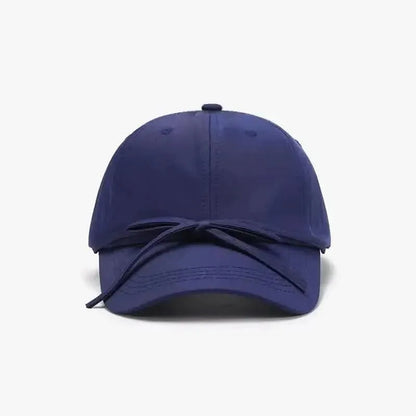 Tied Bow Cotton Baseball Cap - Bad Moms Club
