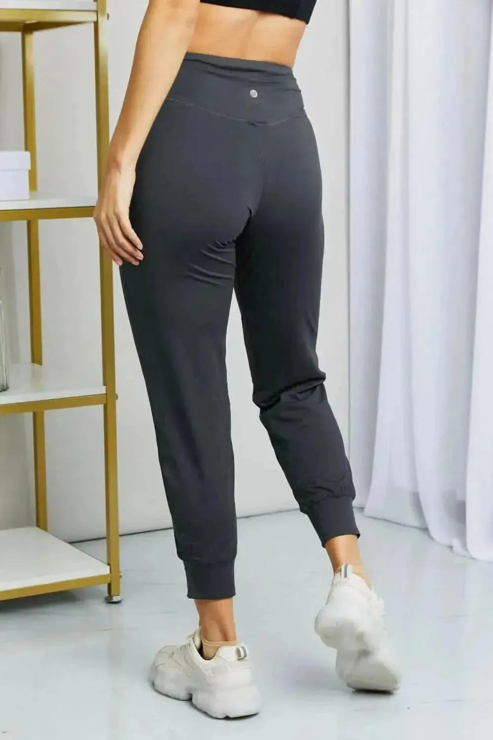 Leggings Depot Full Size Wide Waistband Cropped Joggers - Bad Moms Club