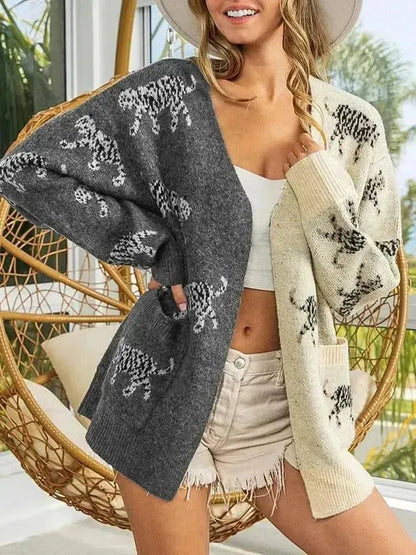 Open Front Cardigan with Pockets - Bad Moms Club