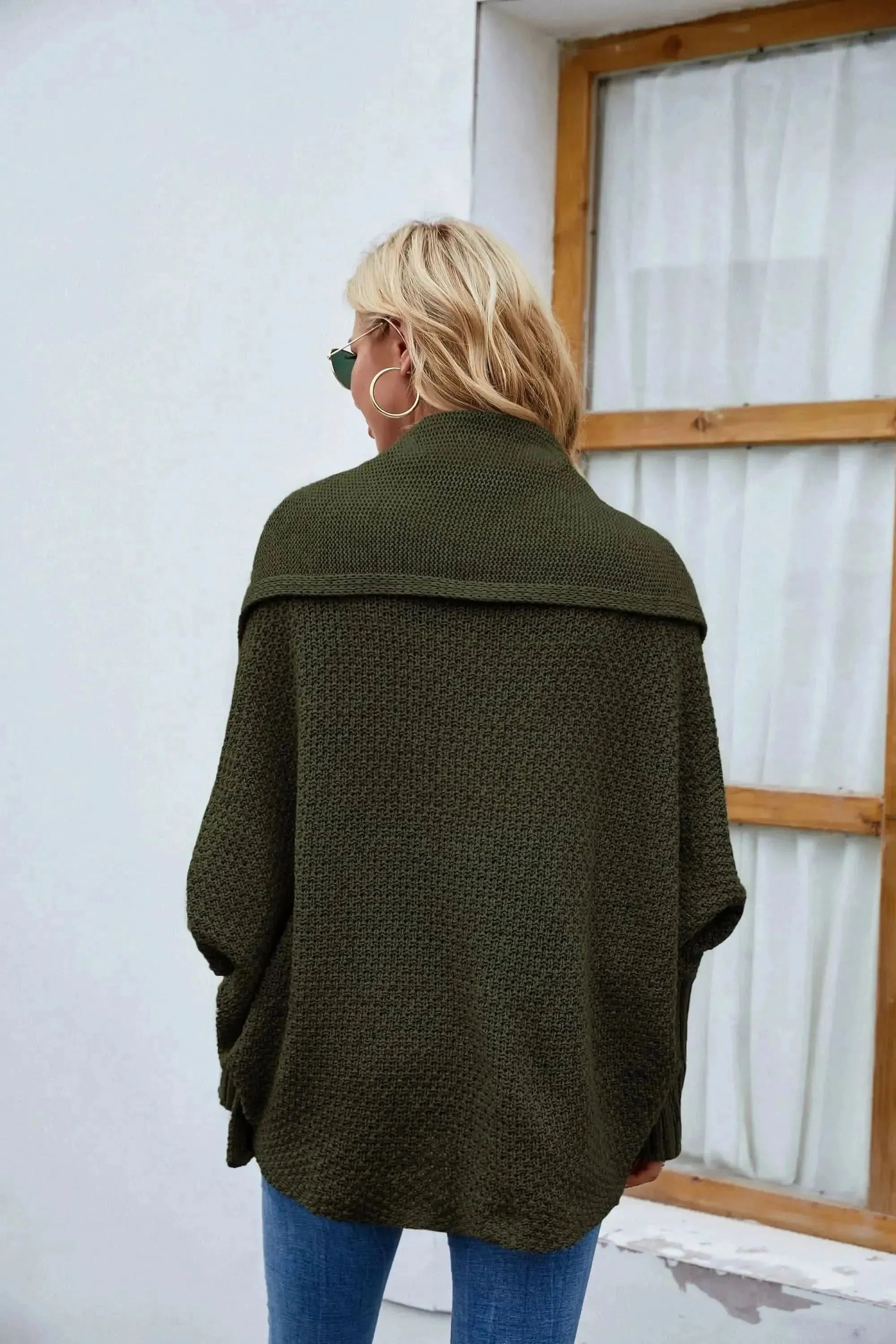 Open Front Long Sleeve Cardigan - Bad Moms Club