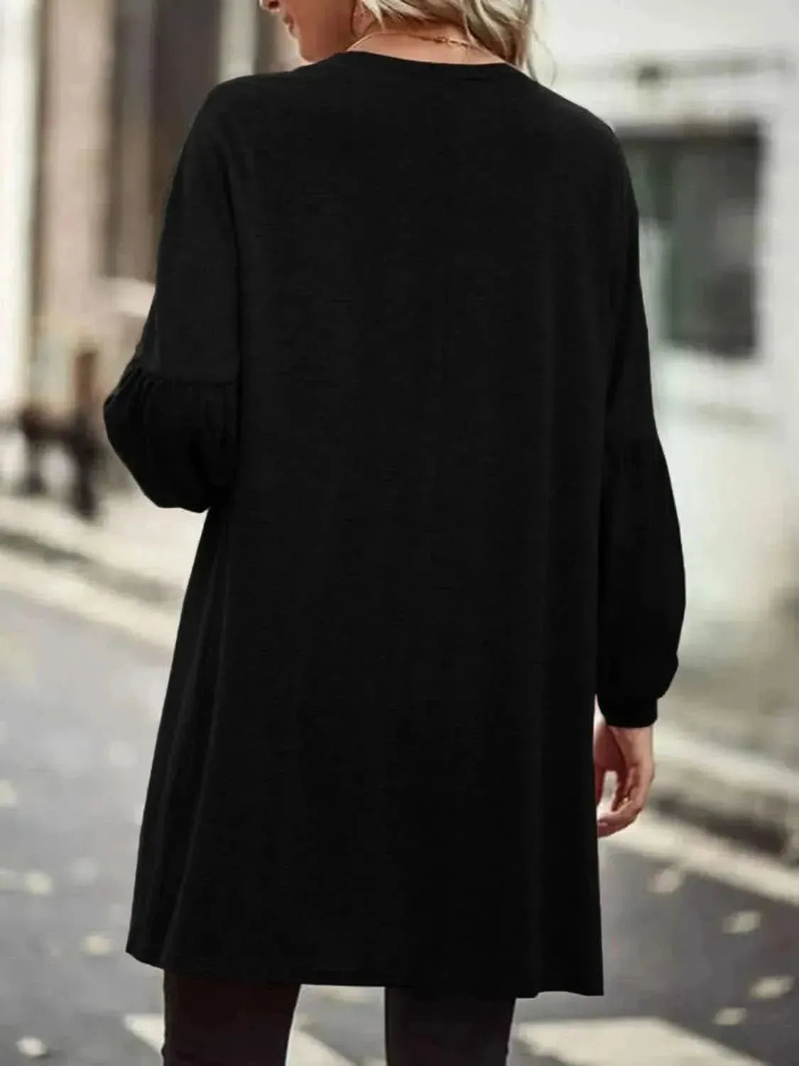 Open Front Long Sleeve Cardigan - Bad Moms Club
