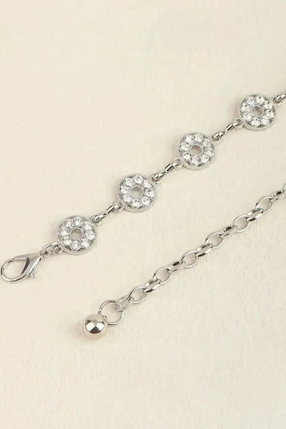 Rhinestone Decor Zinc Alloy Belt - Bad Moms Club