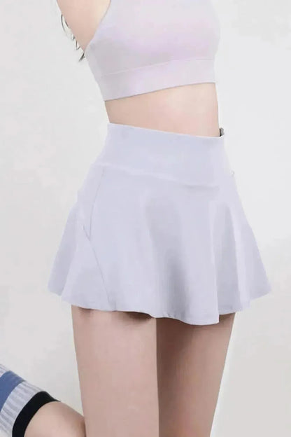High Waist Pleated Active Skirt - Bad Moms Club