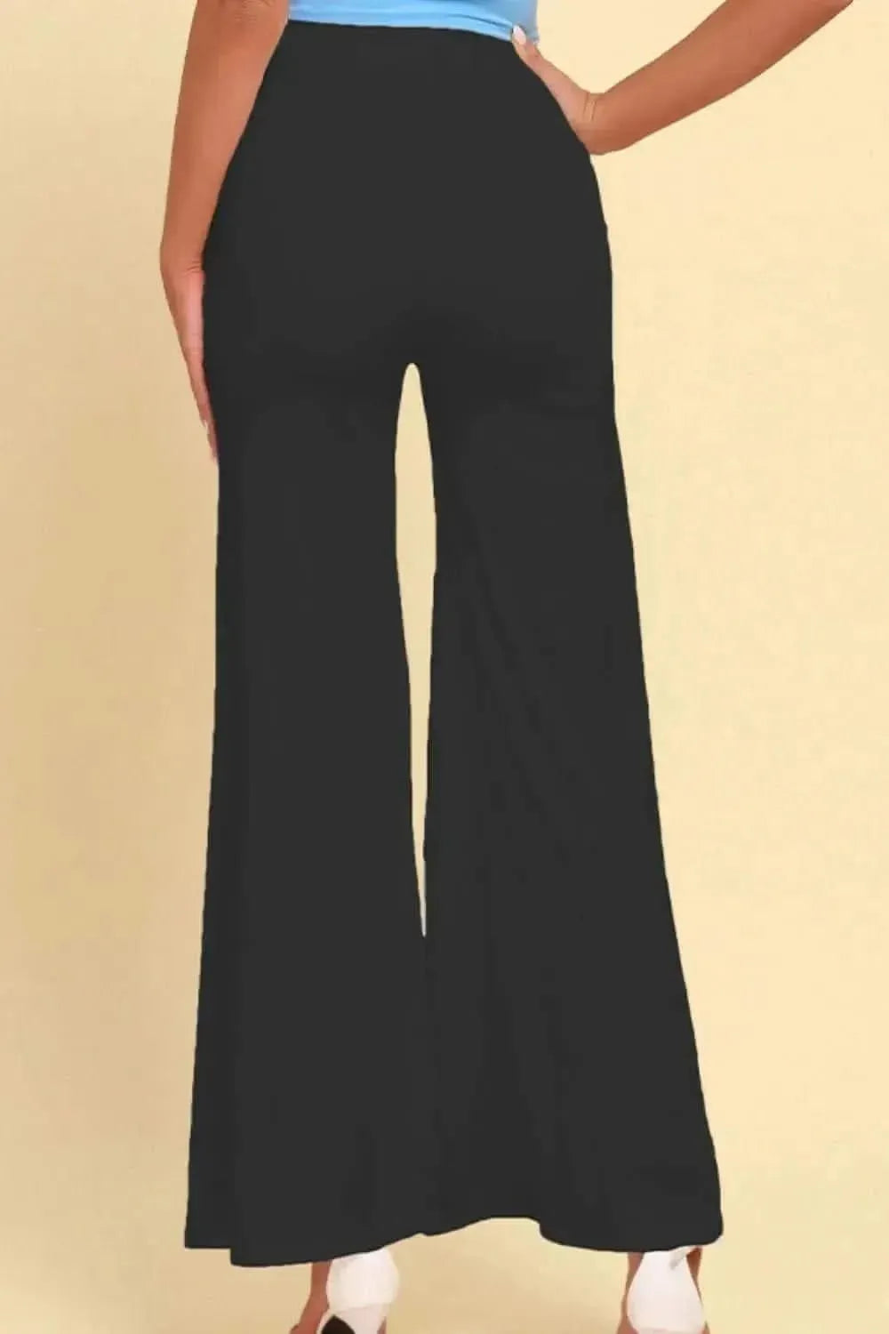 High-Rise Pull On Split Pants - Bad Moms Club