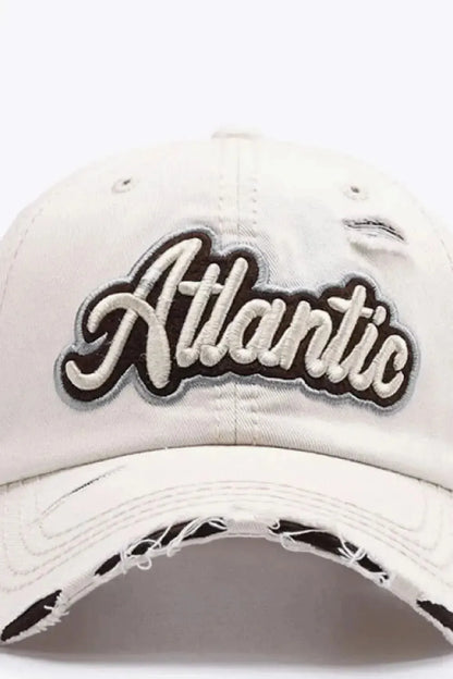 ATLANTIC Graphic Distressed Baseball Cap - Bad Moms Club