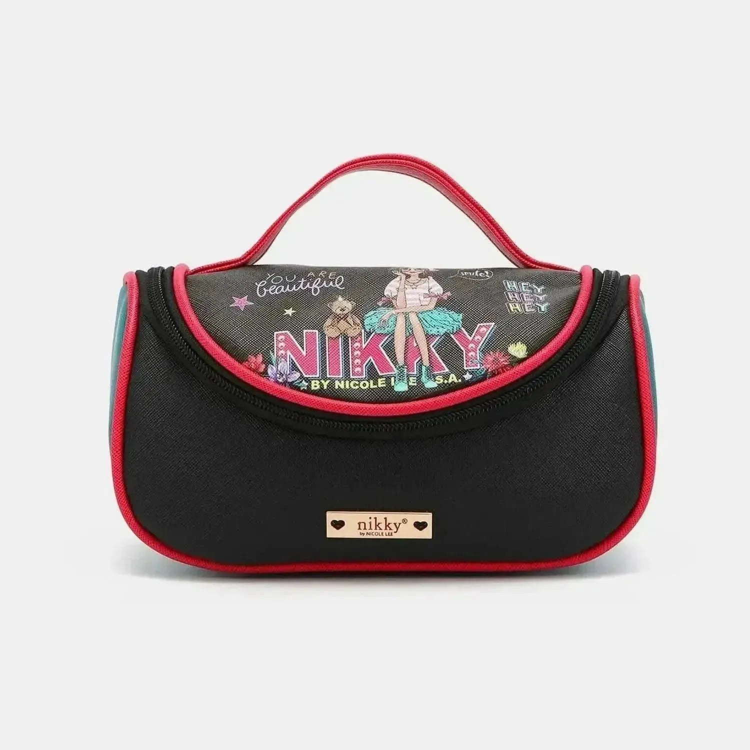 Nicole Lee USA Nikky Contrast Makeup Bag - Bad Moms Club