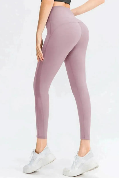 Wide Waistband Slim Fit Long Sports Pants - Bad Moms Club