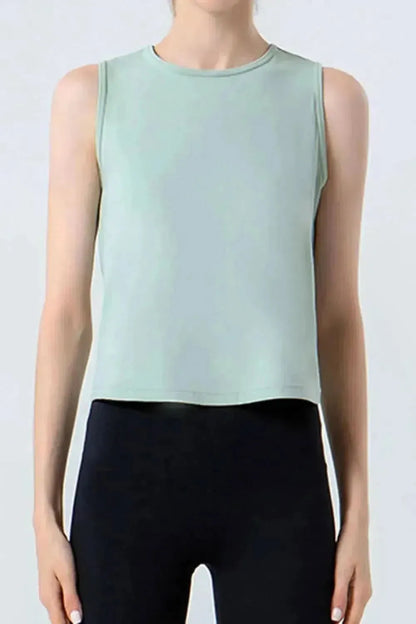 Round Neck Active Tank - Bad Moms Club