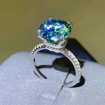 5 Carat Moissanite Zircon 925 Sterling Silver Ring - Bad Moms Club