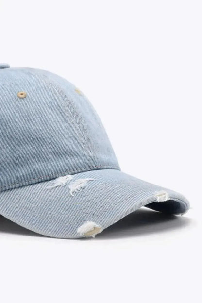 Distressed Adjustable Baseball Cap - Bad Moms Club