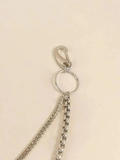 Double-Layered Metal Chain Belt - Bad Moms Club