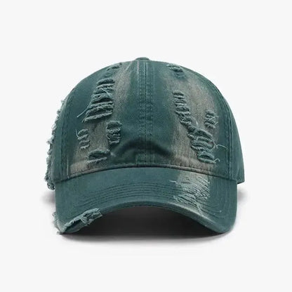 Distressed Adjustable Cotton Baseball Cap - Bad Moms Club