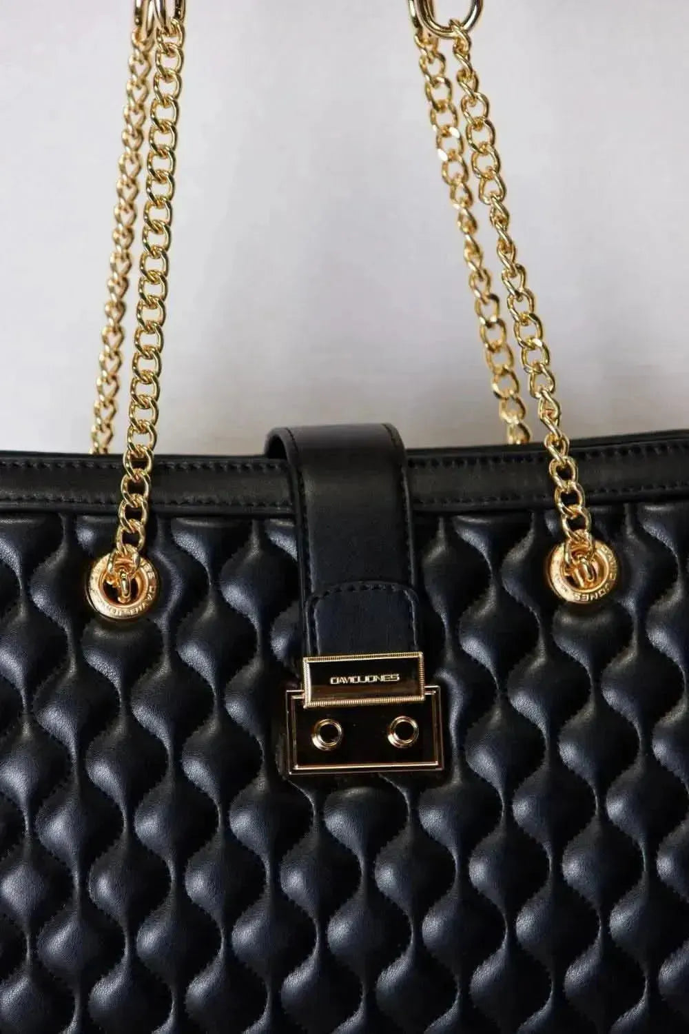 David Jones Quilted PU Leather Handbag - Bad Moms Club