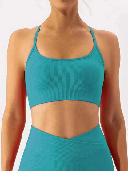 Spaghetti Strap Active Bra - Bad Moms Club
