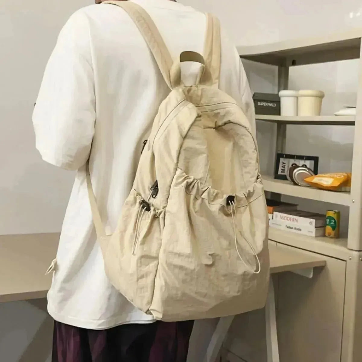 Drawstring Nylon Backpack Bag - Bad Moms Club
