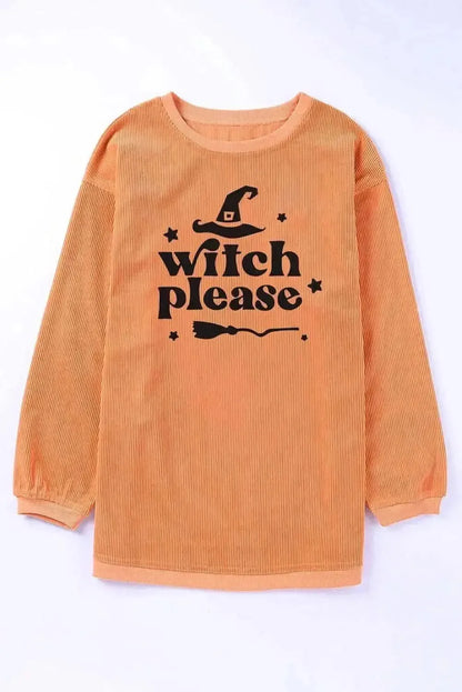 WITCH PLEASE Graphic Dropped Shoulder Sweatshirt - Bad Moms Club