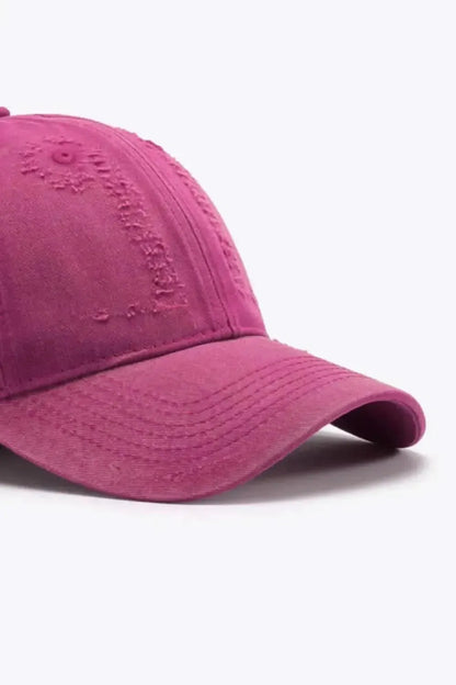 Distressed Adjustable Baseball Cap - Bad Moms Club