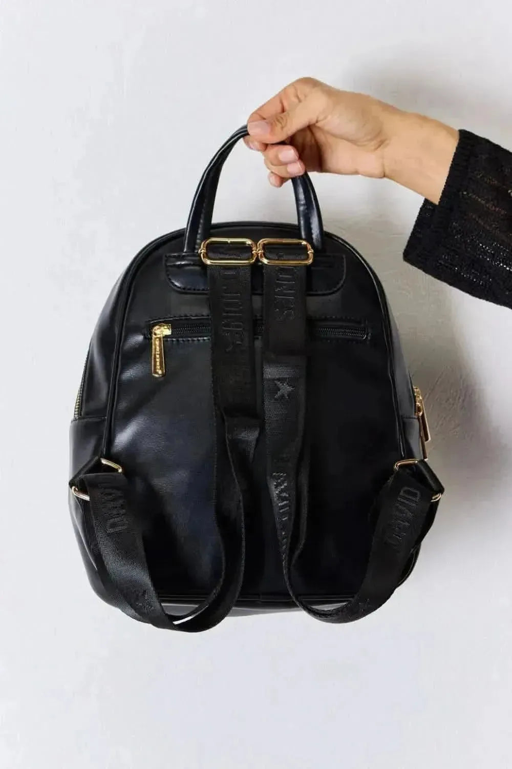 David Jones PU Leather Backpack - Bad Moms Club