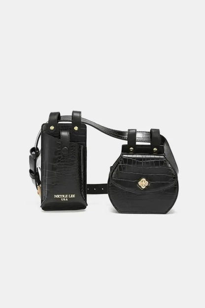 Nicole Lee USA 2 Piece Texture Belt Bag - Bad Moms Club