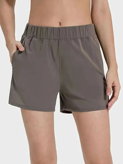 Elastic Waist Active Shorts - Bad Moms Club