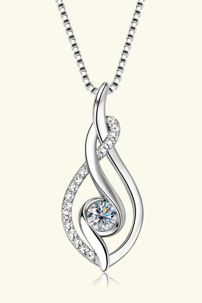 Moissanite 925 Sterling Silver Necklace - Bad Moms Club