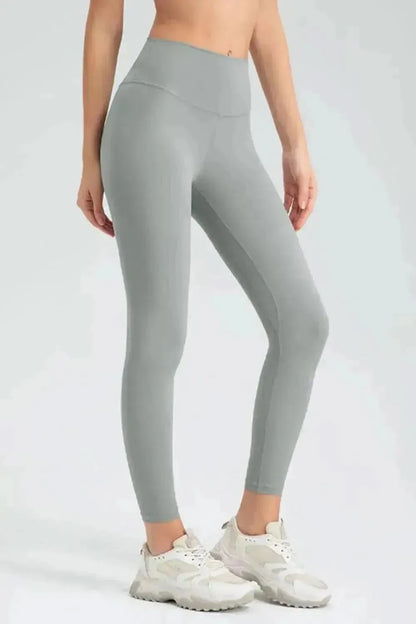 Wide Waistband Slim Fit Active Leggings - Bad Moms Club