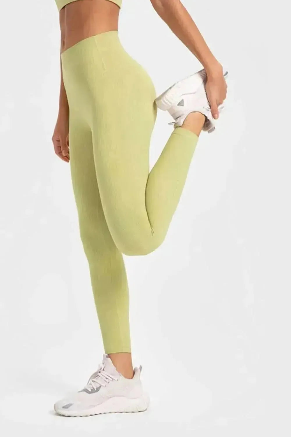 Highly Stretchy Wide Waistband Yoga Leggings - Bad Moms Club