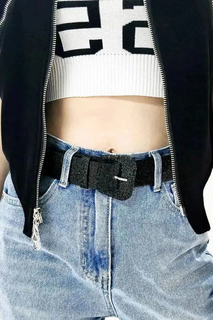 Glitter PU Leather Belt - Bad Moms Club