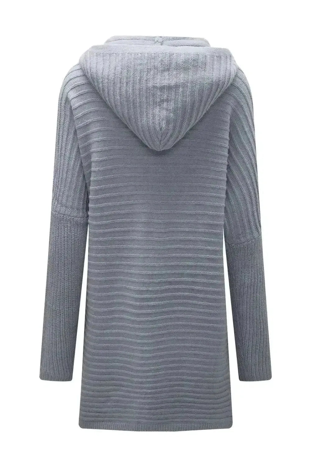 Open Front Longline Hooded Cardigan - Bad Moms Club
