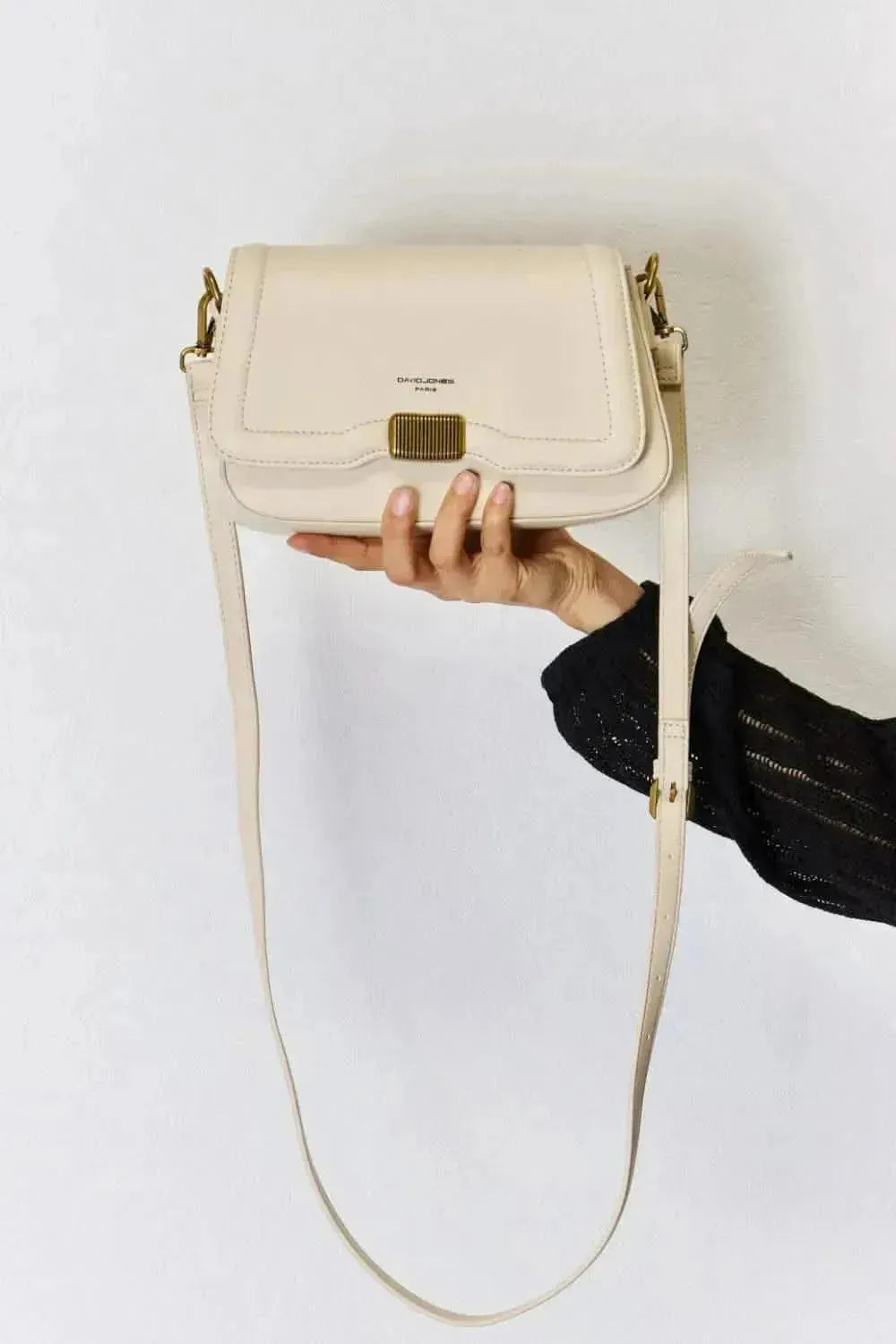 David Jones PU Leather Crossbody Bag - Bad Moms Club