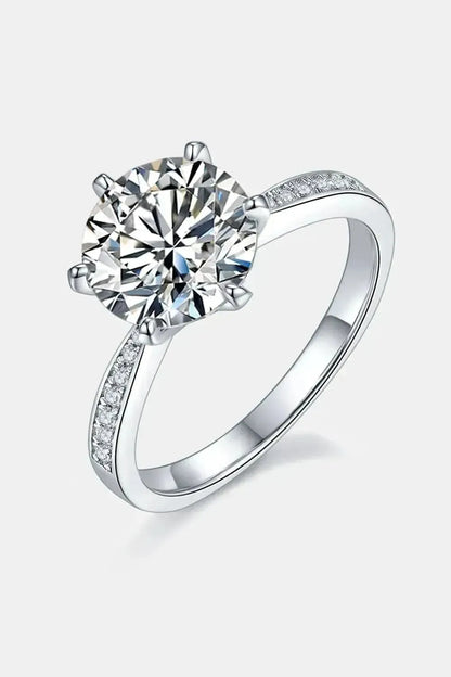 3 Carat Moissanite Side Stone Ring - Bad Moms Club
