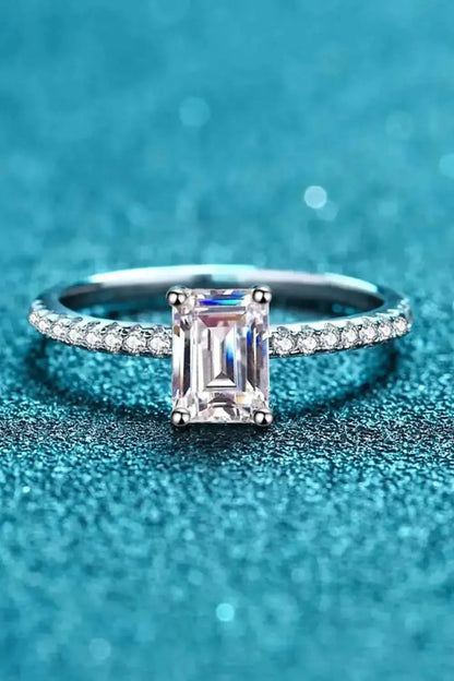 925 Sterling Silver Ring with Moissanite - Bad Moms Club