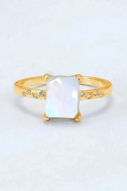 Square Moonstone Ring - Bad Moms Club