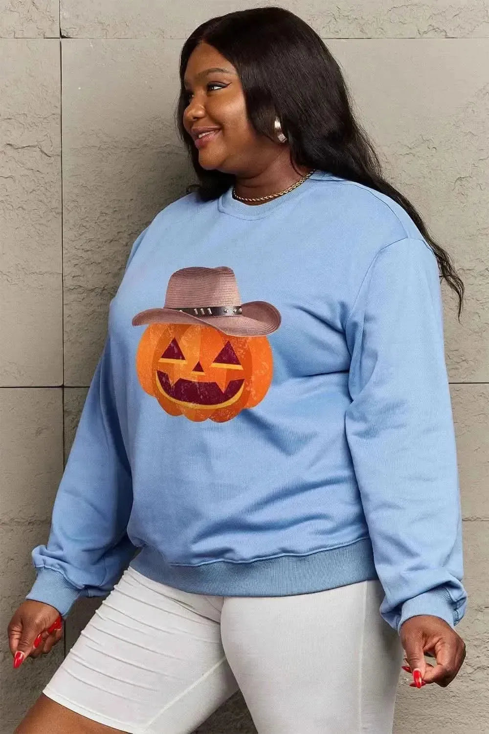Simply Love Full Size Graphic Dropped Shoulder Sweatshirt - Bad Moms Club