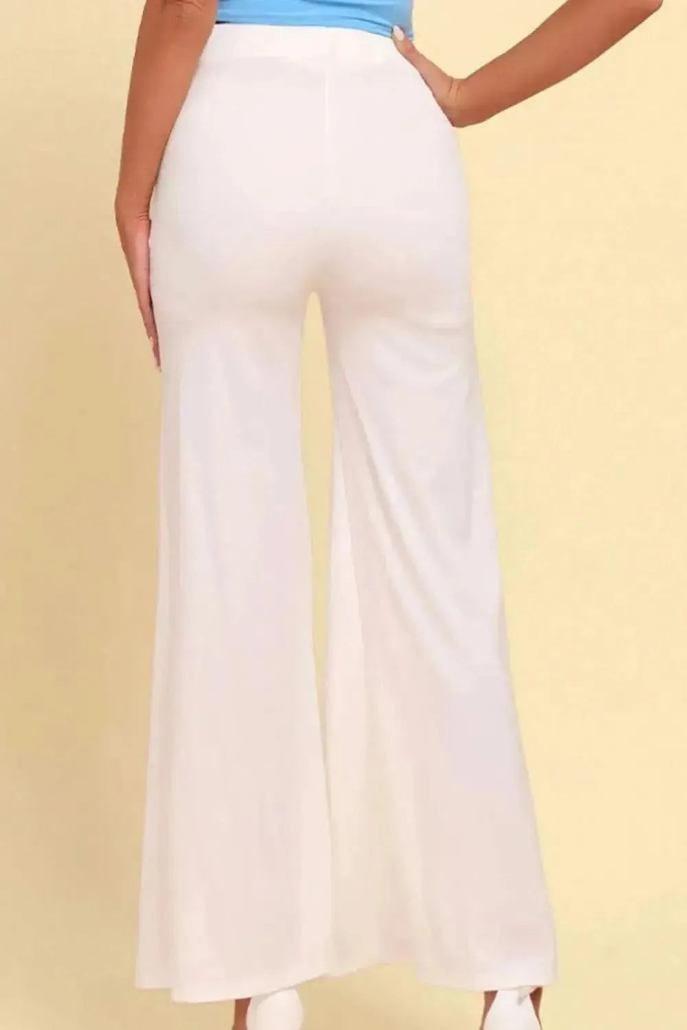 High-Rise Pull On Split Pants - Bad Moms Club