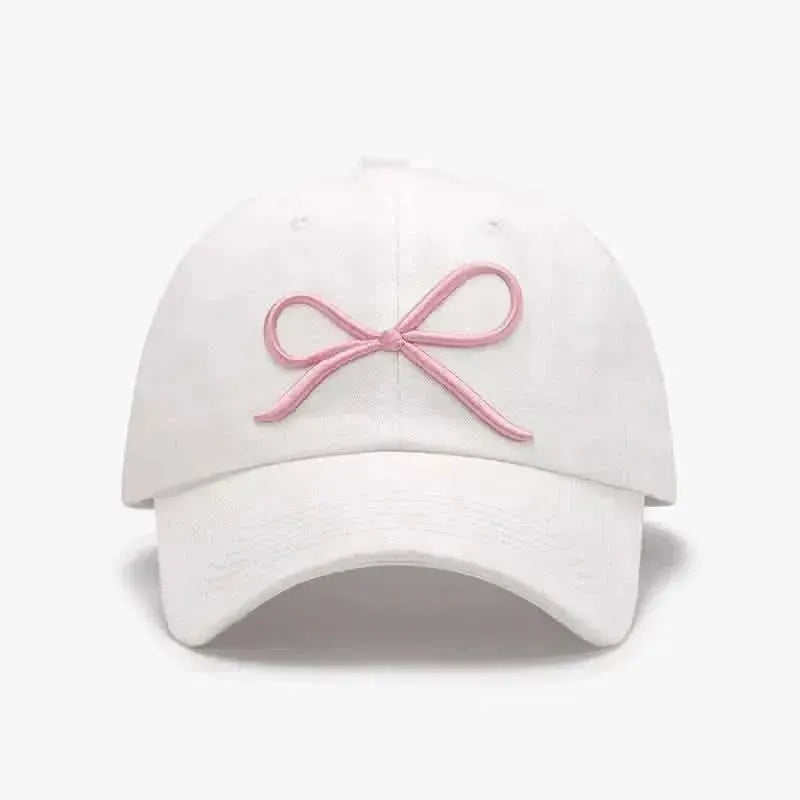 Bow Embroidered Cotton Baseball Cap - Bad Moms Club