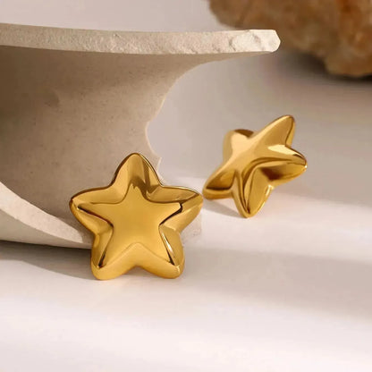 Stainless Steel Star Stud Earrings - Bad Moms Club