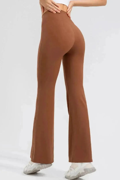 High Waist Straight Active Pants - Bad Moms Club