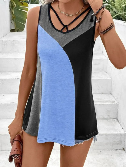 Ivy Lane Color Block Tank Top - Bad Moms Club