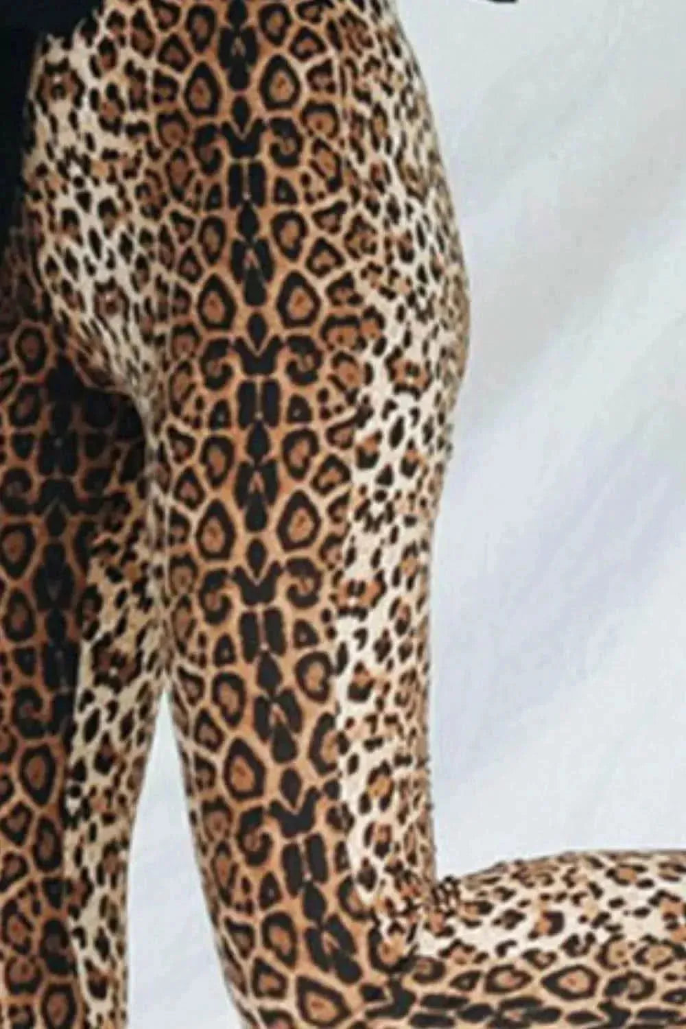 Leopard Print Flare Leg Pants - Bad Moms Club