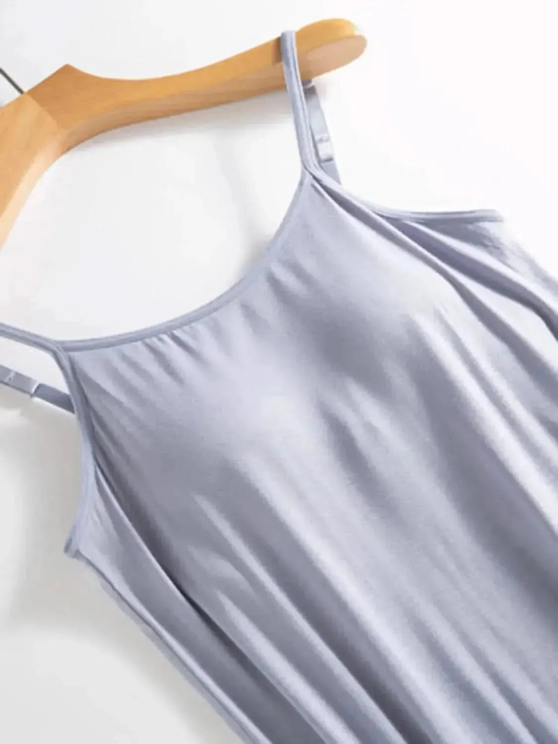 Scoop Neck Midi Cami Dress with Bra - Bad Moms Club