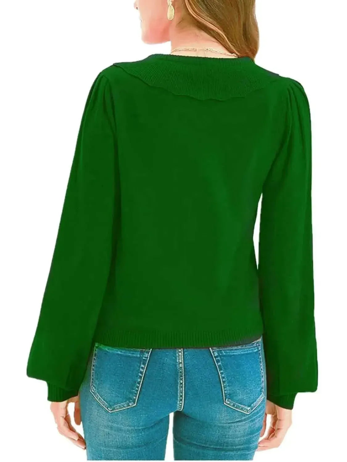 Collared Long Sleeve Button Down Cardigan - Bad Moms Club