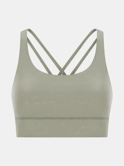 Crisscross Scoop Neck Active Tank - Bad Moms Club