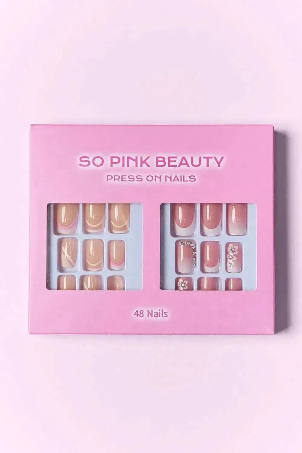 SO PINK BEAUTY Press On Nails 2 Packs - Bad Moms Club