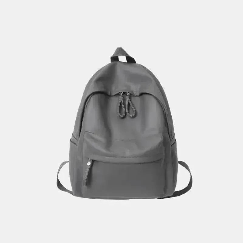 PU Leather Zip Backpack Bag - Bad Moms Club