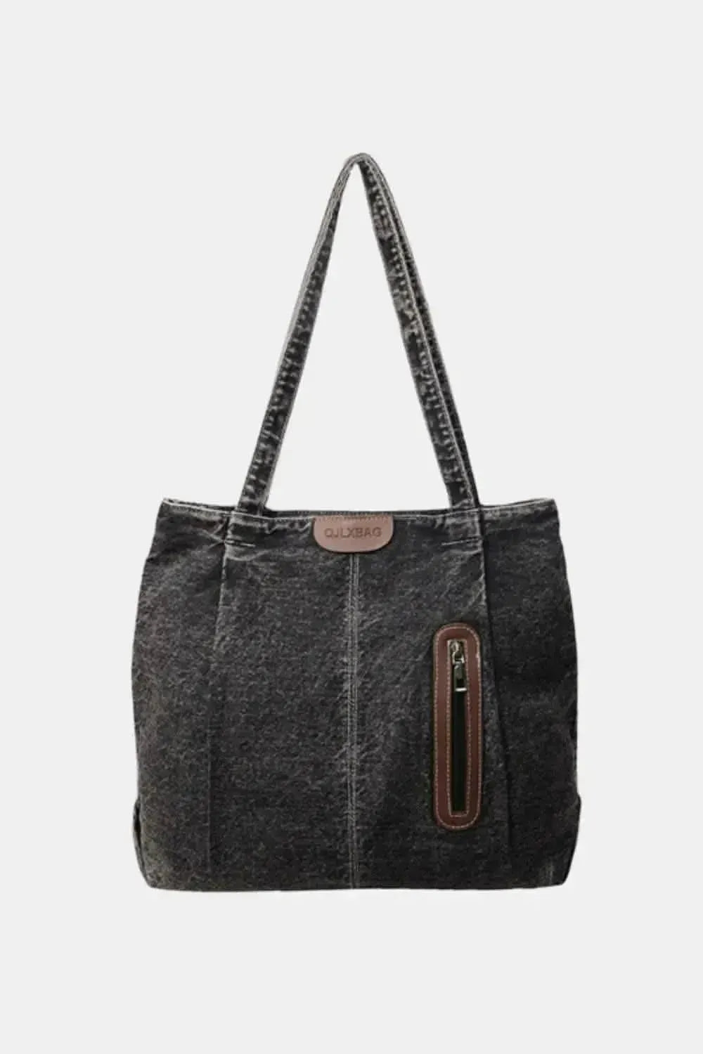 Medium Denim Tote Bag - Bad Moms Club