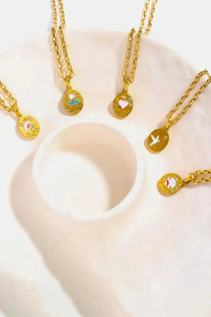 Stainless Steel 18K Gold-Plated Necklace - Bad Moms Club