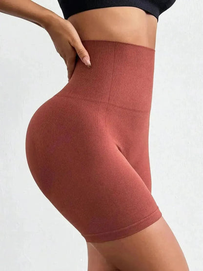 Seamless High Waist Active Shorts - Bad Moms Club